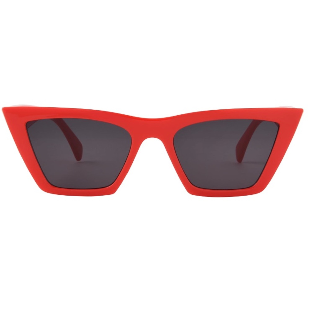 NWT Foster Grant Women's Cali Blue Cateye Sunglasses Red